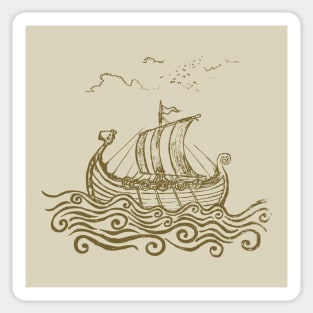 Viking ship Sticker
